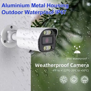 4MP HD Poe Ngoài Trời <span class=keywords><strong>IP</strong></span> Máy Ảnh 3.6Mm Ống Kính Có Dây Kim Loại Nhà Ở Đạn Phong Cách Giao Thức Tương Thích HD Tầm Nhìn Ban Đêm An Ninh Nhà - Product Image 2