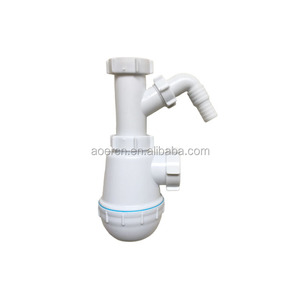 Grifo <span class=keywords><strong>Flexible</strong></span> personalizado para fregadero de cocina, tubería de drenaje de agua de acero para baño, Plástico - Product Image 5