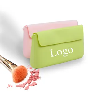 Groothandel Custom Luxe Make-Up Tassen Voor Vrouwen Grote Capaciteit Waterdichte Siliconen Reizen Rits Cosmetische Tassen Hoesjes Magnetische Tas