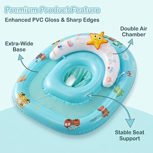 Flotador <span class=keywords><strong>de</strong></span> Piscina para Bebés con Toldo Desmontable, Anillo <span class=keywords><strong>de</strong></span> Natación para Bebés con Doble Cámara <span class=keywords><strong>de</strong></span> Aire, Asiento <span class=keywords><strong>de</strong></span> Piscina - Product Image 2