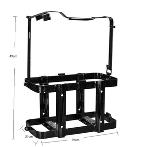Support de bidon de 10L 20L, bidon jerrycan, support de réservoir de carburant pour voiture et moto, support de bidon vertical portable, support métallique - Product Image 6