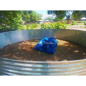 <span class=keywords><strong>Lona</strong></span> de PVC resistente a la corrosión recubierta de <span class=keywords><strong>estanque</strong></span> de peces galvanizado tanques de agua de gran capacidad para piscicultura de camarones al aire libre - Product Image 4
