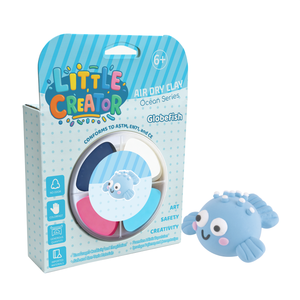 Kit de Arcilla Seca al Aire Serie Océano Little Creator - Globo de Peces para Niños de 6+ Años, No Tóxico, No Pegajoso, Manualidades de Animales Marinos, Regalo DIY - Product Image 1