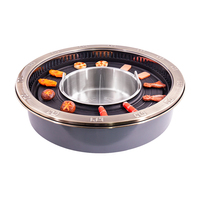 AOBL Table ronde sans fumée pour barbecue hot pot pour restaurants ODM produit OEM