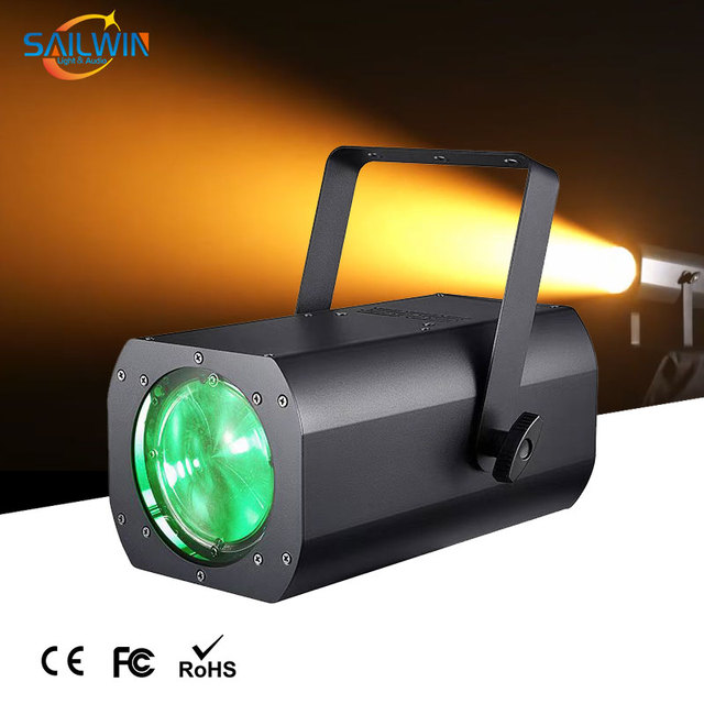 Sailwin CE DJ LED Profile Light Adjusted Fresnel Spotlight 100W RGBW Zoom TV Studio Lighting Stage Lights