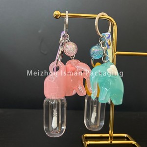 ISMAN Flacon de brillant à lèvres personnalisé en forme d'éléphant, 2,5 ml, en plastique, vide, avec pendentif porte-clés, pour enfants, <span class=keywords><strong>tube</strong></span> d'emballage pour maquillage et teinte à lèvres - Product Image 6