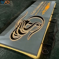 Enseigne rétroéclairée pour salon de coiffure et esthétique, lettres 3D en relief, homologuée UL, enseigne LED personnalisée en métal, panneau de logo d'entreprise extérieur