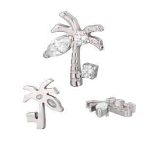 Usine Or Corps Bijoux Titane Fil Interne CNC Ensemble Multi CZ Branche Labret Boucle D'oreille Top Diamant Piercing Fil Interne - Product Image 6