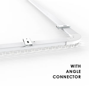 Rail de rideau de fenêtre simple en <span class=keywords><strong>PVC</strong></span>, quatre façons de fixer le connecteur d'angle - Product Image 2