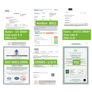 Pacific Ensemble de meubles d'extérieur Pang Pair Chaise de jardin Tabourets <span class=keywords><strong>Restaurant</strong></span> Salle à manger Parc Hôtel Chambre Sièges Chaise de jardin extérieure - Product Image 5