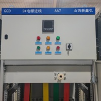 Gabinete de Distribución de Energía Trifásico de Baja Tensión GGD de Alta Calidad, Panel de Control de Doble Puerta con Alta Capacidad de Ruptura