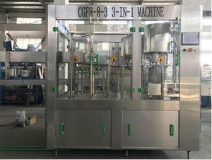 Chất lượng mới điện 3-in-1 tự động đóng chai nước điền máy (rửa điền đóng nắp monoblock)-Độ chính xác cao gỗ trường hợp - Product Image 3