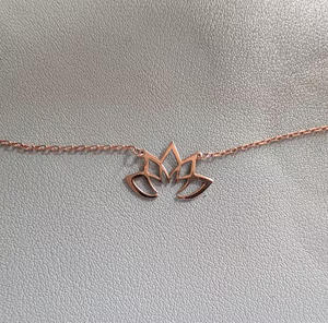 สร้อยคอรูปทรงเรขาคณิตลายดอกไม้แมนดาลา ชุบ PVD สแตนเลส เครื่องประดับแฟชั่น รูปทรงโยคะ ดอกบัว จักระ สร้อยคอสำหรับผู้หญิง ของขวัญ - Product Image 5