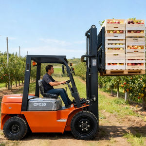 Best verkochte 3 ton diesel heftruck met wielen, hefhoogte 1,5-5 ton, 3-7 meter, EPA heftruck voor containerhandling - Product Image 2