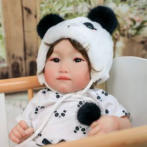 Muñeca <span class=keywords><strong>Reborn</strong></span> de Vinilo Suave de 22 Pulgadas, Simulación de Bebé, en Existencia en EE. UU., Juguete Reconfortante, Compañero Realista para Jugar a la Casita - Product Image 3