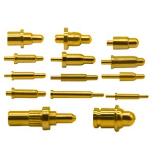 Pin POGO <span class=keywords><strong>de</strong></span> Latón chapado en <span class=keywords><strong>oro</strong></span> <span class=keywords><strong>de</strong></span> alta corriente para pasador conductor con resorte <span class=keywords><strong>de</strong></span> PCB - Product Image 1