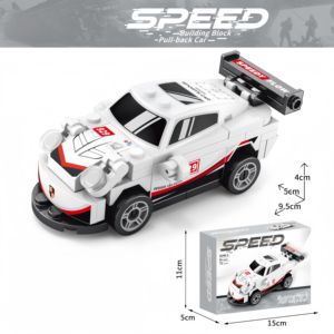 2025 Neue zurückkehrende Auto-Bausteine Mini Pull Car Model DIY Plastic Education Toy Set für Kinder - Product Image 6