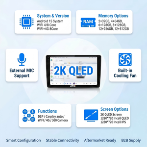 Radio Multimedia para Auto con CarPlay Inalámbrico y Android Auto, Disponible en <span class=keywords><strong>9</strong></span>" y 10.1", Envío Inmediato, para VW, BMW, Benz, Audi, Honda, Ford, KIA, Toyota - Product Image 3