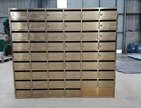 Zhejiang boîtes 50 locataire porte charge avant unité de groupe métallique Briefkasten boîtes aux lettres commerciales en acier pour immeuble d'appartements