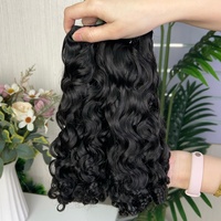Extensiones de Cabello Románticas SDD, 100% Cabello Humano, Color Natural 1B