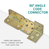 Connecteur d'angle à 90 degrés en gros, support en L en acier zingué pour l'assemblage de canapés, lits et armoires
