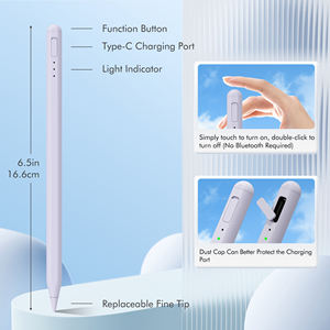 ปากกาสไตลัส Uogic รุ่นที่ 2 แบบแอคทีฟ พร้อมแม่เหล็กดูดติด ป้องกันการสัมผัสโดยฝ่ามือ รองรับการเอียง หัวปากกาเปลี่ยนได้ สำหรับ iPad ปี 2018 ขึ้นไป - Product Image 3