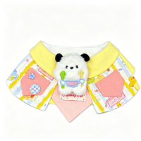 Bandana pour animaux Gogomio en coton doux, lavable, à fermeture de sécurité, foulard réglable, élégant, triangle, pour chiens et chats, haut de gamme, personnalisable