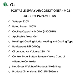 Aire Acondicionado Portátil de Alto Rendimiento 4800 BTU |   Solo Refrigeración, Enfriamiento Rápido para Uso en Interiores/Exteriores, Doméstico y Comercial - Product Image 6
