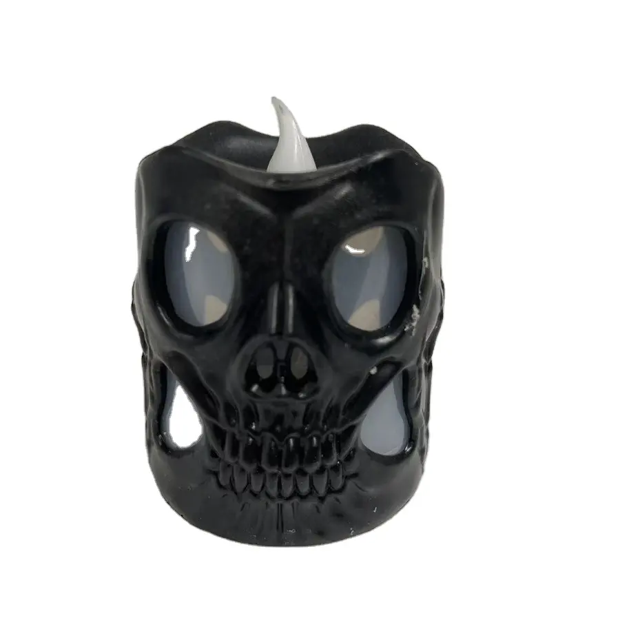 T1238 Großhandel erschreckende Requisiten für Halloween dekorative Skelett Scheinwerfer LED bunte Farbverlauf Kerze Horror Lichter