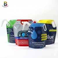 Pochettes souples Doypack pliables de 5 litres, 10 litres, 128 oz avec bec verseur pour stockage extérieur, boissons et eau