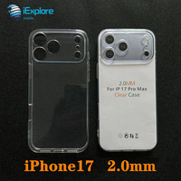 Coque de téléphone iExplore en TPU transparent souple de 2 mm, anti-traces de doigts, pour iPhone 17 Pro Max et Samsung S27 Ultra
