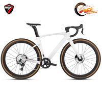 Vélo de course sur gravier en fibre de carbone Gravel-v3 Gex-13s 700c avec axe traversant, freins à disque hydrauliques, léger GRAVEL-V3, équipé d'un