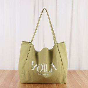 Wholesale Eco-friendly Oversized Fashion <b>Reusable</b> Cotton Canvas Tote <b>Bags</b> Custom Printed Logos Recyclable Design CE Certified - Product Image 1