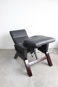 Poltrona Reclinabile Zero Gravity in Legno Design Cson <span class=keywords><strong>Nera</strong></span> Poltrona Reclinabile in PU Comoda Poltrona Relax Zero Gravity - Product Image 3