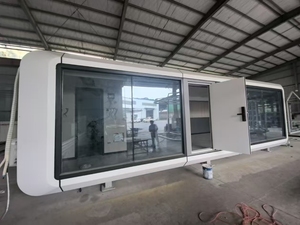 Hôtel modulaire moderne de luxe Pod <span class=keywords><strong>Prix</strong></span> direct d'usine Installation facile Structure en acier préfabriquée <span class=keywords><strong>Maison</strong></span> Capsule spatiale en verre - Product Image 4