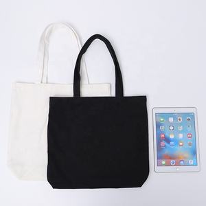 Hot Sell Custom Tote <b>Bag</b> High Quality Sublimation Black Canvas <b>Bag</b> Tote <b>Cheap</b> Wholesale Canvas Zipper Shopping <b>Bag</b> - Product Image 2