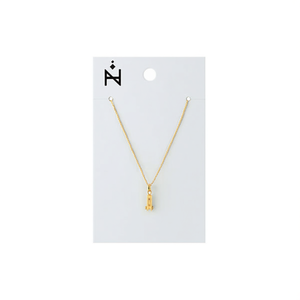 Collier pendentif petite fusée Zi en acier inoxydable plaqué or, bijoux minimalistes pour femmes - Product Image 4
