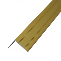 Profil d'angle moderne antidérapant en alliage d'aluminium argenté durable pour nez de marche intérieur/extérieur