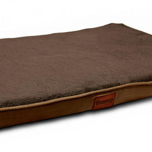 Cama para Mascotas Yommy de Felpa Coral Sólida, 65x95x5cm, Colchón de Espuma Marrón para Perros y Gatos, Cómoda, Extraíble y Lavable - Product Image 4