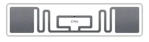 在庫C70URFIDステッカータグカスタマイズされたサイズ73*17 NXP UCODE9チップタグパッシブ860〜960 MHz RFID UHFステッカーラベル
