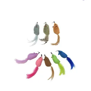 Подвесные игрушки для кошек Интерактивная скрипящая мышь кошка внутри погремушка плюшевая мышь для кошек самодельная подвесная дверь эластичная