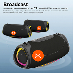 Altavoz con Caja de Sonido de Bajos de 80 W con Correas <span class=keywords><strong>para</strong></span> los Hombros, Resistente al Agua IPX7, HiFi Estéreo, AUX, USB, Banco de Energía <span class=keywords><strong>para</strong></span> Uso en Exteriores, Altavoz <span class=keywords><strong>para</strong></span> <span class=keywords><strong>Fiestas</strong></span> - Product Image 4