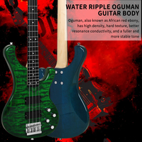 IRIN New Hot Sales Factory Musical Instruments Okoume Wooden Electric Bass 24 Fret Professional 4 Strings Electric Bass Guitar