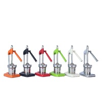 Presse-agrumes manuel en acier inoxydable à long manche en stock Presse-agrumes à manivelle durable pour la maison Petit fabricant de jus Citron Orange Presse puissante