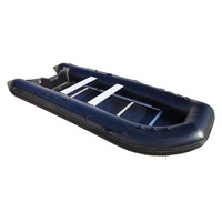 Bateau rigide gonflable de 15 pieds, 500cm, Yacht de sport, bateau à moteur en bois PVC, certifié CE, HM-E500 9 + 1 personnes pour la dérive en mer