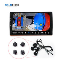 BL-290 Start 360 °   Caméra de recul pour voiture, CarPlay, Wifi, Navigation 4G, 4+64G, Appareil radio 9/10 pouces