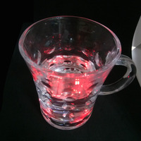 Sous-verre lumineux LED en acrylique pour fête, décoration de vase, bouteille, verre à bière, avec logo personnalisé, OEM, en gros, pour boissons