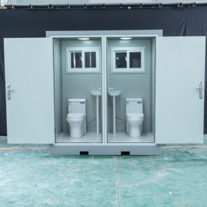 Casa Contenedor Prefabricada Moderna con Paneles Sándwich, Baño Público Móvil Ecológico para Puntos de Descanso y Estaciones de Carretera - Product Image 3