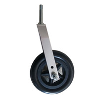 Roue en mousse PU de 6 pouces, avec fourche à cadre métallique en alliage, livraison gratuite