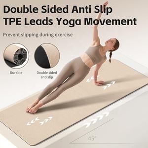 Özel baskı yeşil TPE <span class=keywords><strong>Yoga</strong></span> <span class=keywords><strong>mat</strong></span>ı hafif Sude erkek dostu sertifikalı malzeme açık kaymaz Tpe spor mantar <span class=keywords><strong>Yoga</strong></span> <span class=keywords><strong>Mat</strong></span> - Product Image 3